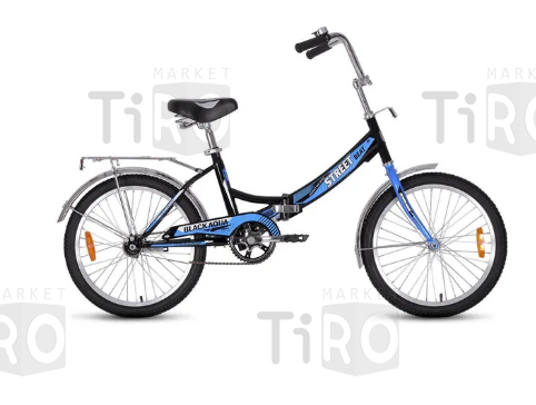 Велосипед BA Street Beat 121, YF-701CTR 20"; 1s (РФ) (12", черный-синий)