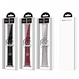Ремешок Hoco WB04 для Apple Watch Series1/2/3/4/5 38/40мм, кожаный, красный