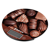 Весы кухонные электронные 5кг, Sakura "Шоколад", SA-6076С