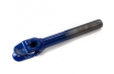 Вилка для трюкового самоката 100мм х1-1/8", стальная, резьбовая, шток 200мм, матовая синяя, 9893