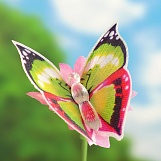 Декоративное украшение на батарейке "Бабочка над цветком"