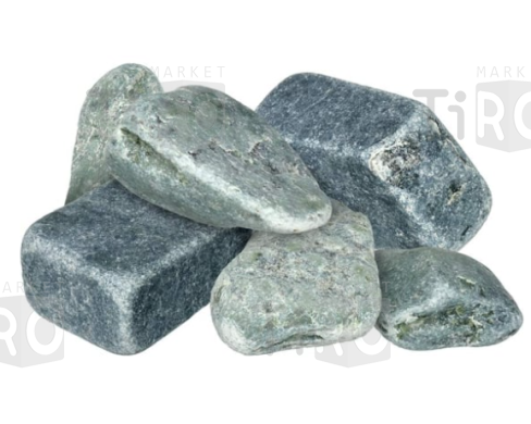 Камень Банные штучки "Нефрит" обвалованный, фракция 70-140мм, в коробке 10 кг