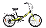 Велосипед BA Street Beat 1421, YF-704VTR, 24"; 6s (РФ) (черный-лимонный)
