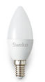 Лампа светодиодная Sweko 42LED-C35-15W-230-3000K-Е14, "свеча матовая"