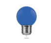 Лампа светодиодная Feron LB-37, G45, 1Вт, 220В, Е27, синий, "шар"