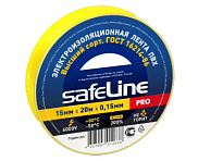 Изолента Safeline желтая 15мм*20м 10шт