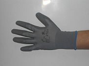 Перчатки нейлон с полиуретановым покрытием, цвет серый р.9, Россия