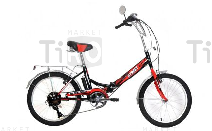 Велосипед BA Street Beat 141, YF-703CTR, 24"; 1s (РФ) (черный-красный)