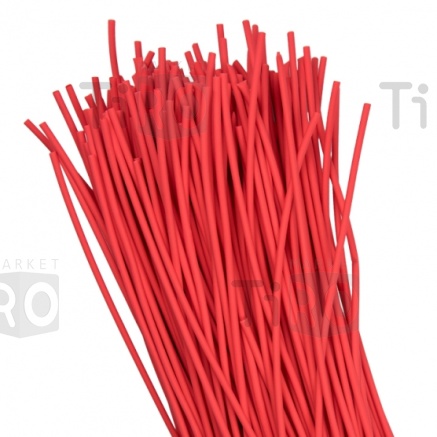Трубка термоусадочная EKF с клеевым слоем ТУТк 2/1, красная 1м
