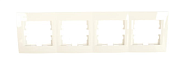 Рамка Lezard Karina 707-0200-149, 4-ая горизонтальная белая