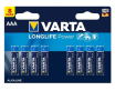 Батарейка Varta LongLife Power AAA 6BL+2 (блистер 8 шт) мизинчиковые