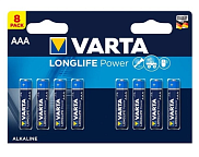 Батарейка Varta LongLife Power AAA 6BL+2 (блистер 8 шт) мизинчиковые