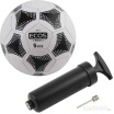 Мяч футбольный ECOS MOTION и насос FB139P (№5, 2-цвет., машин.сшивка, ПВХ)(191)