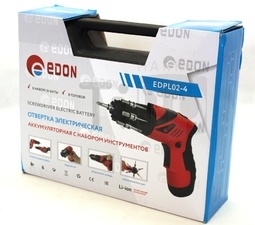 Отвертка аккумуляторная в кейсе Edel EDPL02-4 3,6В