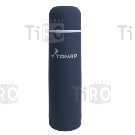 Термос 1000мл Тонар HS.TM-033, черный, с ситечком