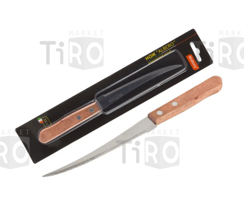 Нож с деревянной рукояткой Albero MAL-04AL филейный, 13 см