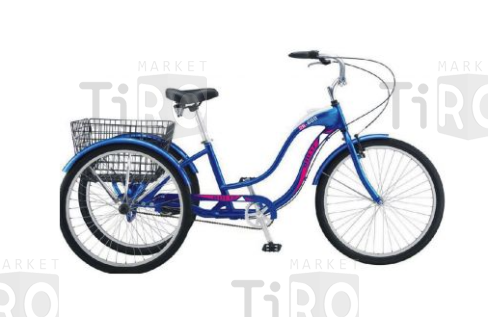 Велосипед Roliz 26-607 трёх-колёсный синий