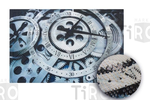 Коврик придверный грязезащитный ComeForte Pin Mat Фотопринт 40*60см "Часы"
