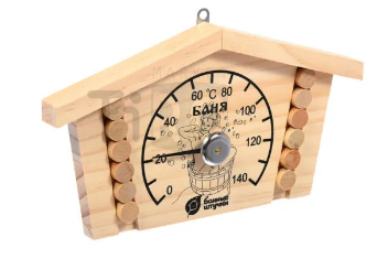 Термометр "Банные штучки" "Избушка" 23х12,5х2,5 см для бани и сауны