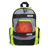 Рюкзак подростковый, 46x29x17,5см, "Баскетбол", 1 отдел, 3 кармана, затежки на липучке, плотный полиэстер