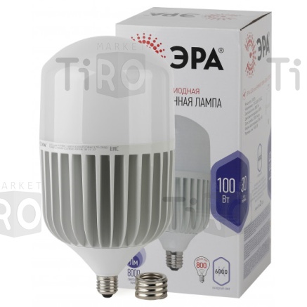 Лампа светодиодная ЭРА Power Т160/100W/6500K-Е27/E40 колокол