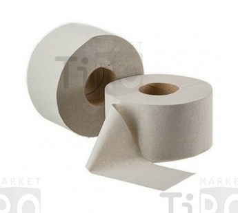Туалетная бумага Проф 1сл/200м в рулоне Svezhinsky серая макулатура