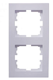 Рамка Lezard Vesna 742-0200-152, 2-ая вертикальная белая