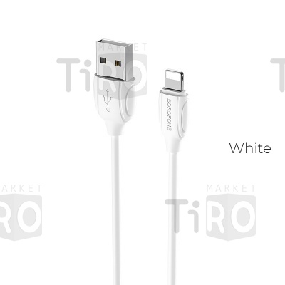 Кабель USB Borofone BX19 Apple белый 1м
