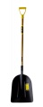 Лопата совковая снегоуборочная с деревянным черенком и ручкой 960мм, Zinler (ЛССЧ3р)