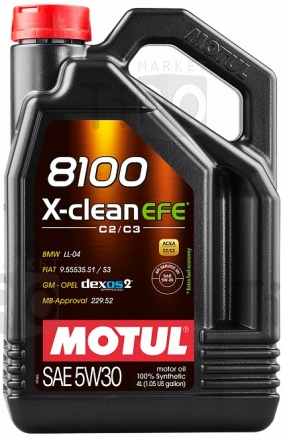 Моторное масло Motul 8100 X-Clean EFE 5w30 12 4л