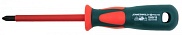 Отвертка стержневая крестовая диэлектрическая, PH2х100 мм, DV13P2100