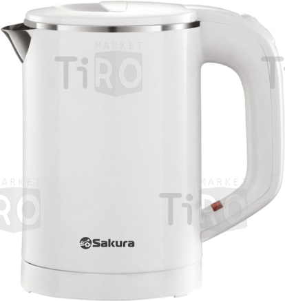 Чайник 0.6л, Sakura SA-2158W белый