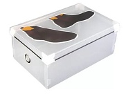 Коробка ПВХ складная для хранения обуви (31*19*10,5см)