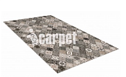 Коврик-дорожка вырезной антискользящий Shahintex Icarpet Print "Плитка Тоскана" 1*15м Турция