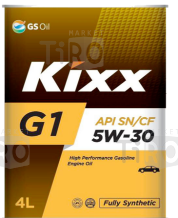 Масло синтетическое Kixx Synthetic G1 5w30 SN Plus бензин 1л