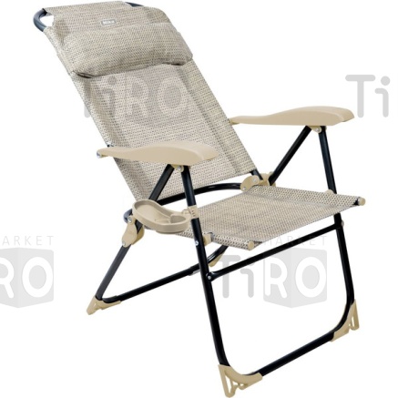 Кресло-шезлонг с полкой (КШ2/3 ротанг) 120 кг