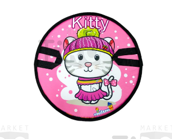 Ледянка круг "Fani Sani", "Kitty" розовый принт d=35 см