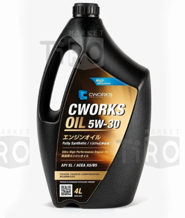 Моторное синтетическое масло Cworks Oil 5W30, A5/B5, 4л