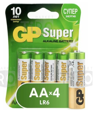 Батарейка GP LR06 BL-4 Super Alkaline