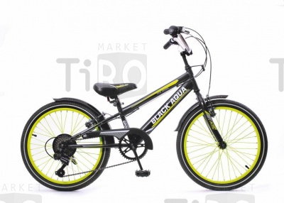 Велосипед Black Aqua Sport 20", KG2023S, 6 скоростей (графитово-зеленый)