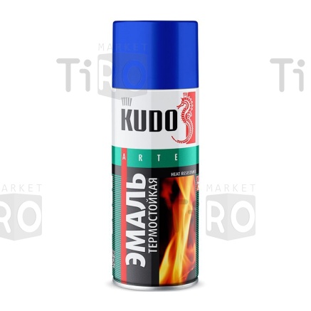 Краска-спрей Kudo KU-5002 черная термостойкая