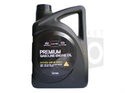 Моторное полусинтетическое масло Hyundai Premium, 5w20 SL/GF-3, 4л