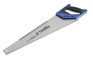Ножовка по дереву Тундра, 2К рукоятка, 3D заточка, большой зуб 8 мм, 7-8 TPI, 450 мм