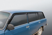 Дефлекторы на боковые стекла Lada2104, 1984-2012/универсальные/накладные/к-т 4 штуки, DEF00893