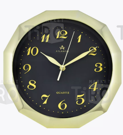 Часы настенные "Atlantis" TLD-6021 black dial