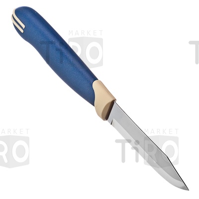 Нож овощной Tramontina Multicolor 23511/213 8см, блистер, цена за 2 штуки