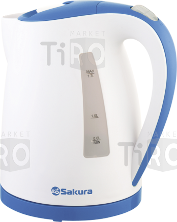 Чайник 2,0л Sakura SA-2346WR бело-голубой