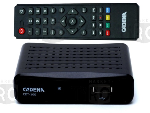 Цифровой ресивер Cadena CDT-100 (Эфирный DVB-T2, HD)