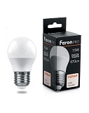 Лампа светодиодная Feron G45, LB-1407, "шар", 7,5Вт, 220В, Е27, 6400К