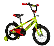 Велосипед Novatrack 16" Extreme 145827, зеленый, короткие крылья